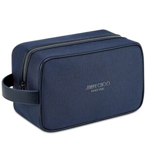 Jimmy Choo Parfums Dark Navy Blue Toiletry Bag Pouch Dopp Case